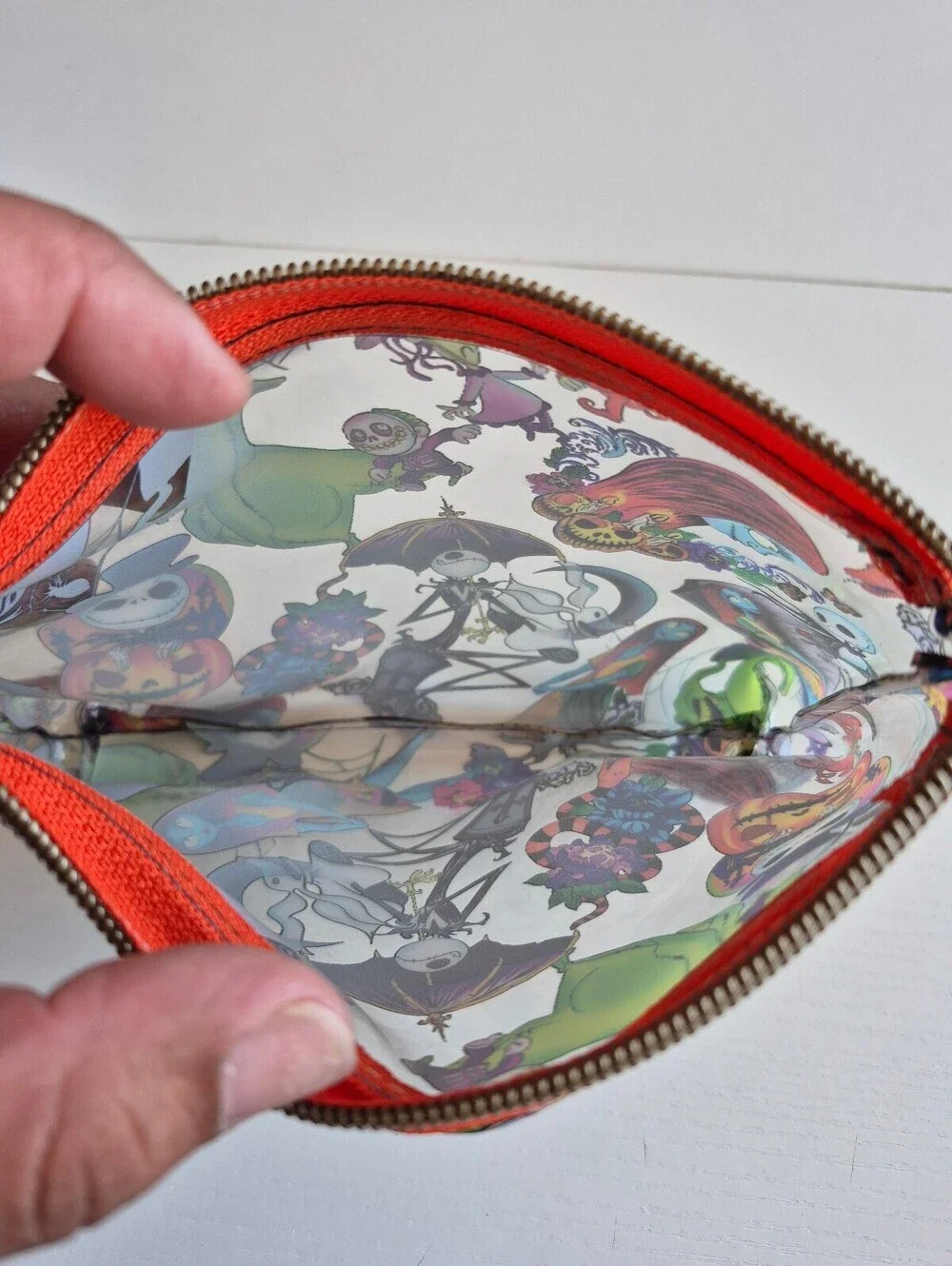 King of nightmare and friends, clear vinyl Versatile Cosmetic Pouch raw edges